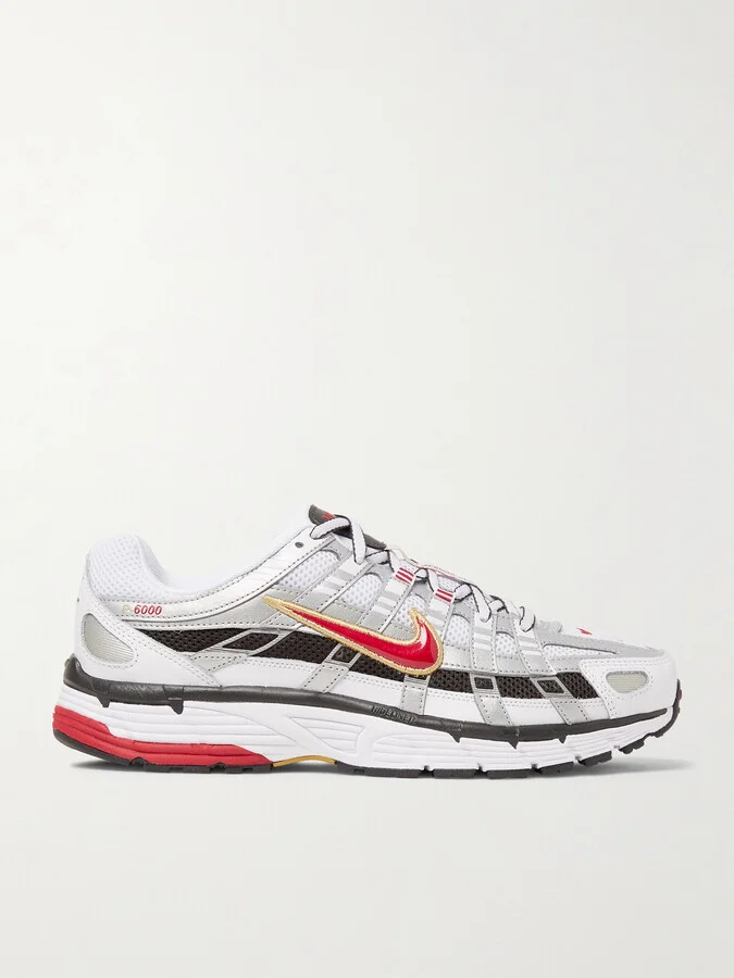 P-6000 CNPT Leather, Mesh and Rubber Sneakers