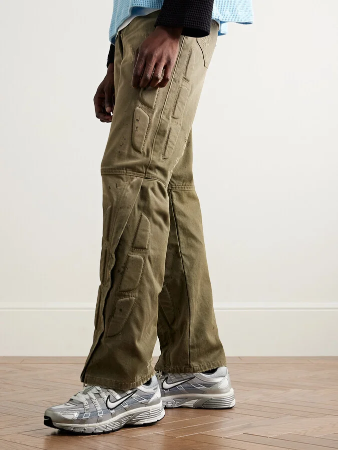 P-6000 Leather and Mesh Sneakers - Image 2