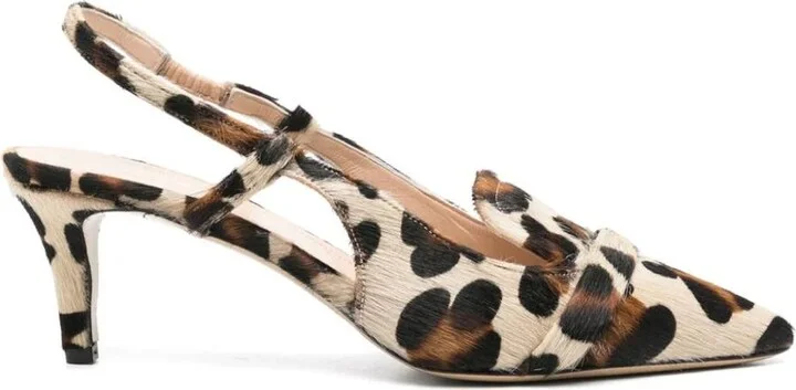 P.A.R.O.S.H. 70Mm Leopard-Print Slingback Pumps