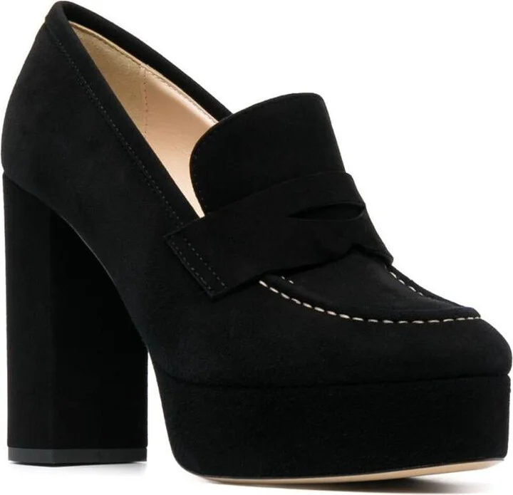 P.A.R.O.S.H. Penny-Slot 115Mm Suede Platform Sandals - Image 2