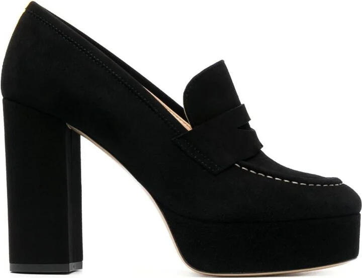P.A.R.O.S.H. Penny-Slot 115Mm Suede Platform Sandals