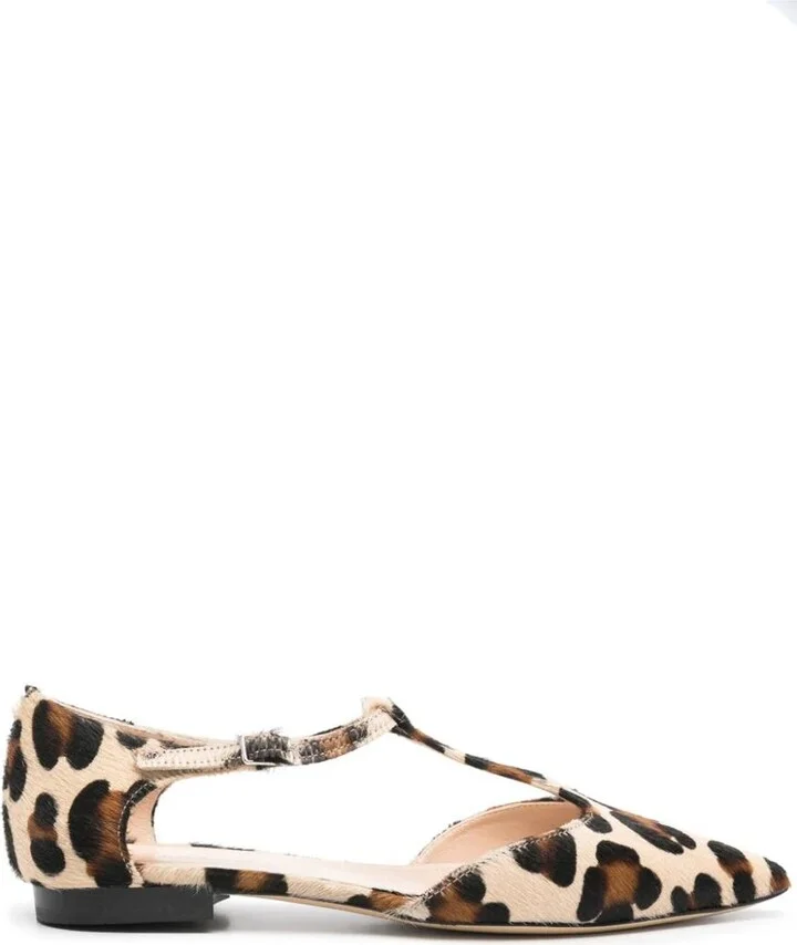 P.A.R.O.S.H. Pointed Leopard Shoes