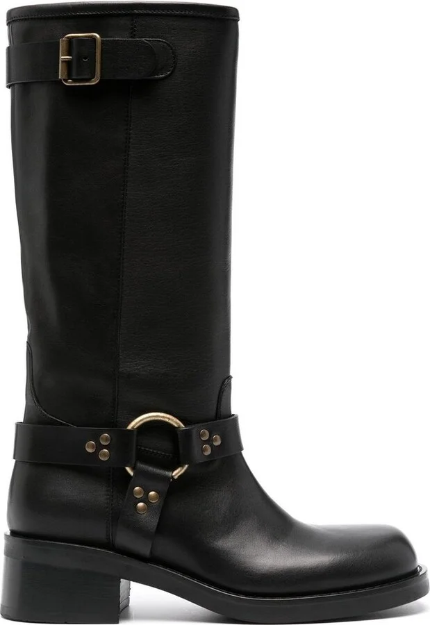 P.A.R.O.S.H. Stud Detailed Biker Boots