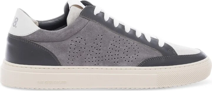 P448 Men's Soho Perforated Logo Low-Top Sneakers - Image 2