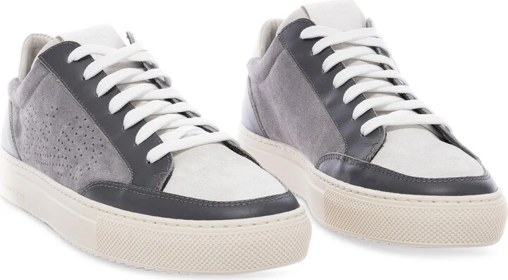 P448 Men's Soho Perforated Logo Low-Top Sneakers