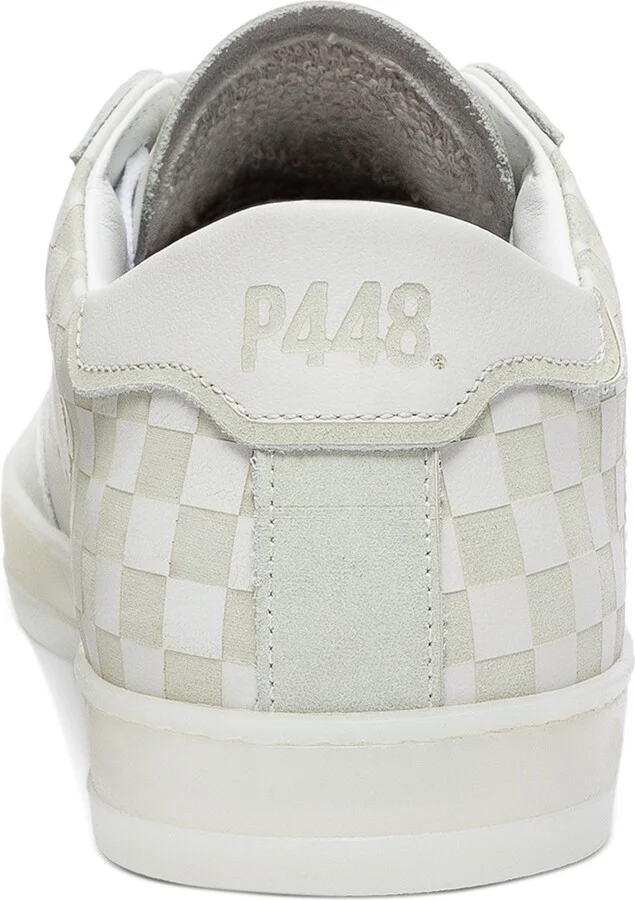 P448 Men's White Logo Sneakers - Laser/check - Image 2