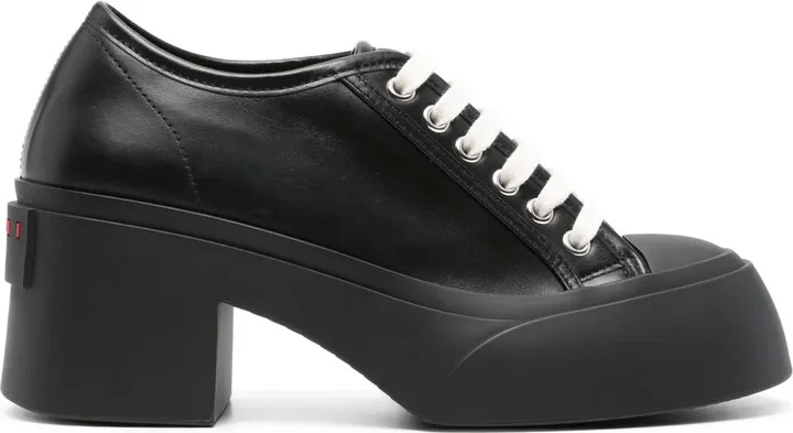Pablo 70mm lace-up pumps