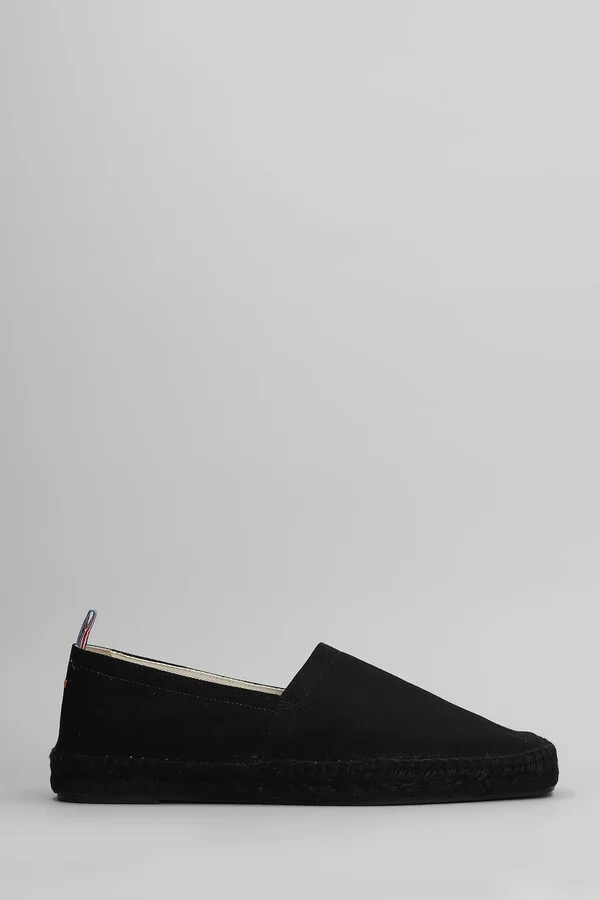 Pablo C-001 Espadrilles In Black Canvas