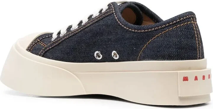 Pablo denim lace-up sneakers - Image 3