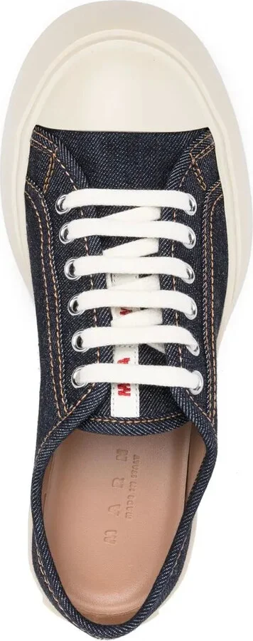 Pablo denim lace-up sneakers - Image 4