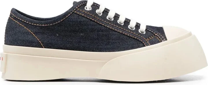 Pablo denim lace-up sneakers