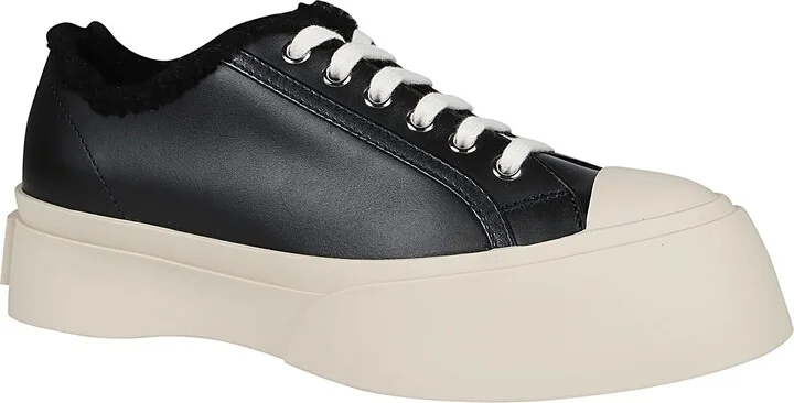 Pablo Lace Up Shearling Sneakers - Image 2