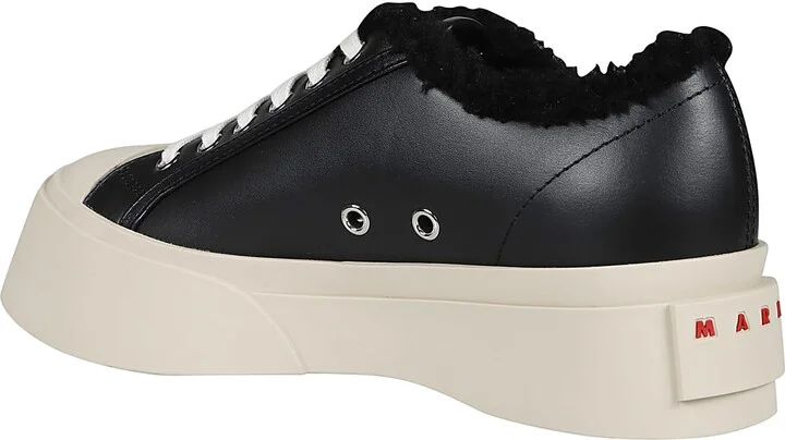 Pablo Lace Up Shearling Sneakers - Image 4