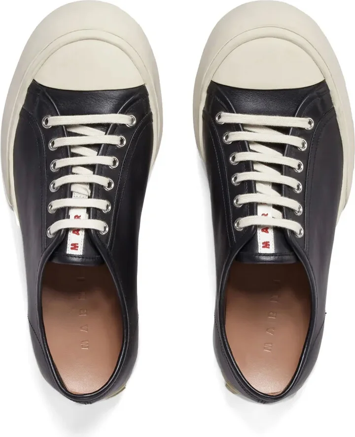Pablo leather flatform sneakers - Image 4
