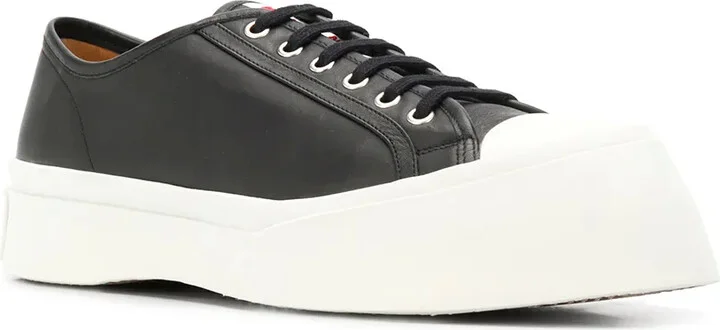 Pablo leather flatform sneakers - Image 2