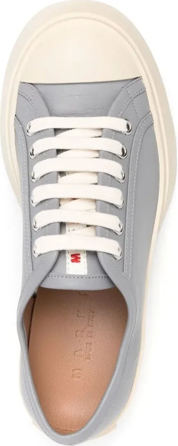 Pablo leather flatform sneakers - Image 4