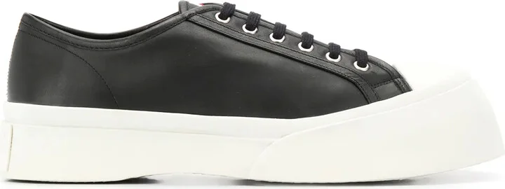 Pablo leather flatform sneakers