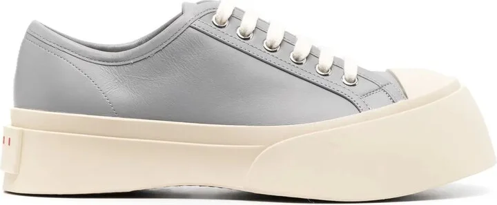 Pablo leather flatform sneakers