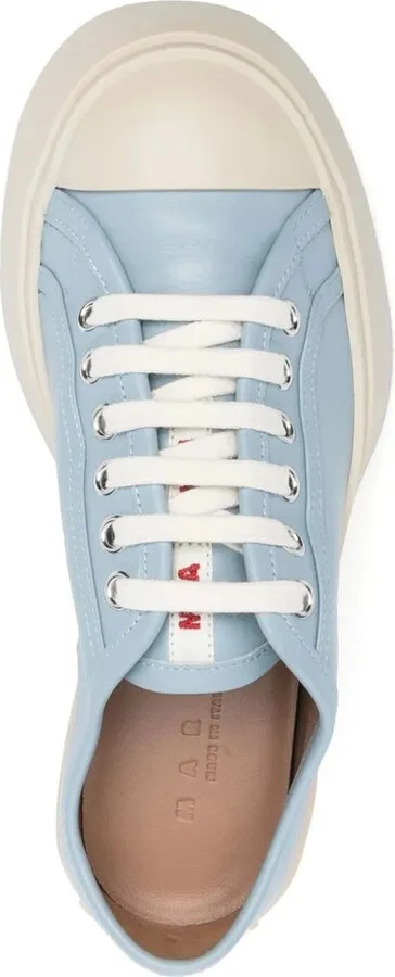 Pablo leather low-top sneakers - Image 4