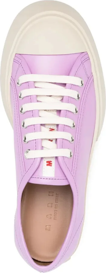 Pablo leather low-top sneakers - Image 4