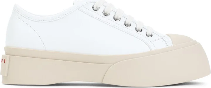 Pablo White Calf Leather Sneakers