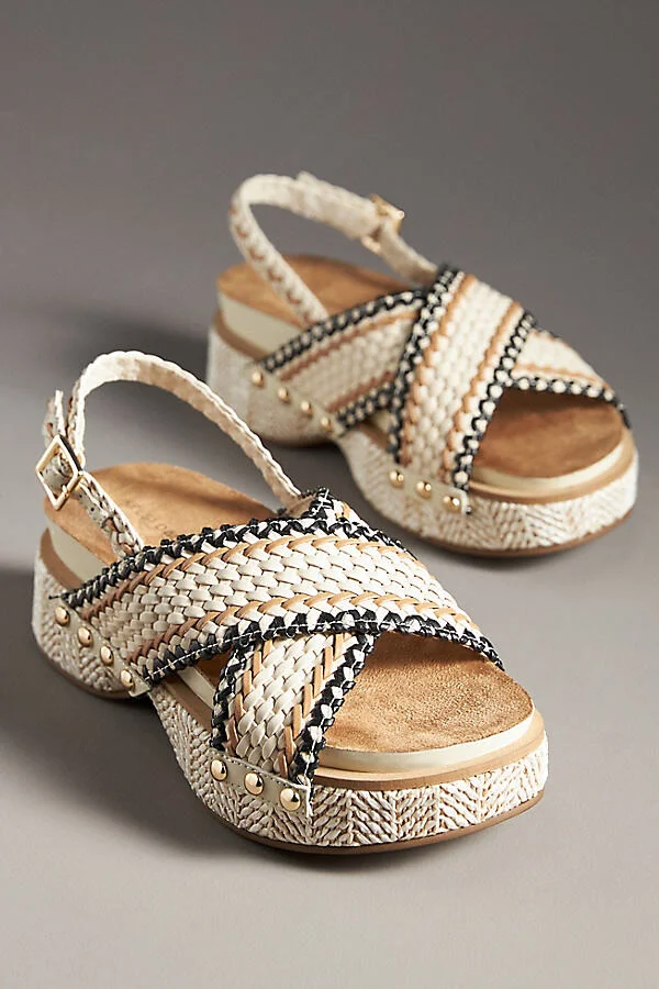 Pace Raffia Platform Sandals - Image 2