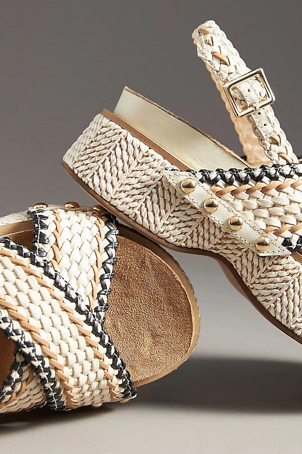 Pace Raffia Platform Sandals - Image 3