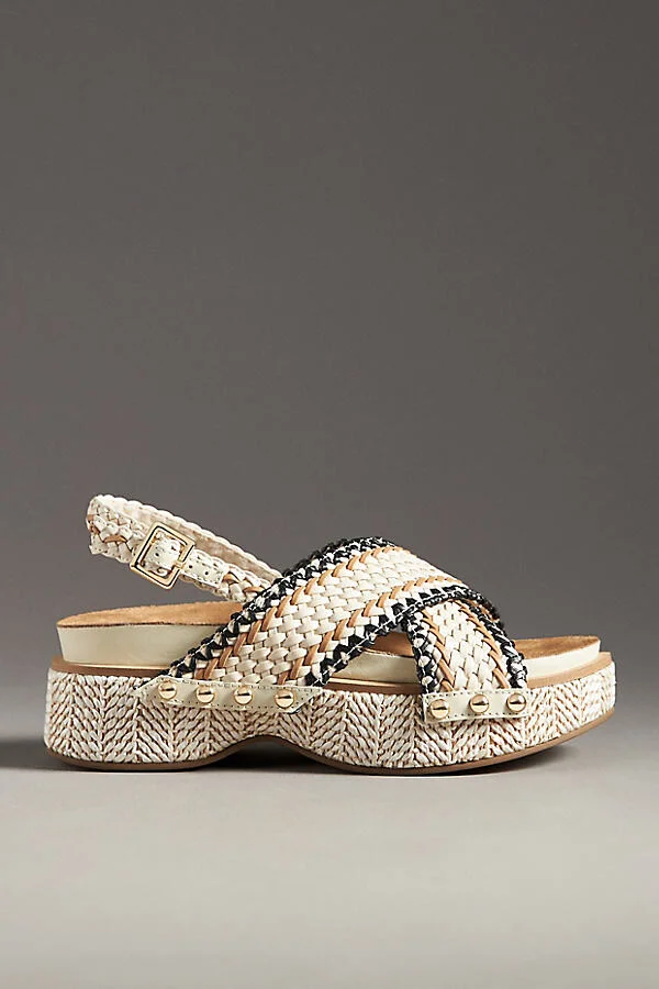 Pace Raffia Platform Sandals