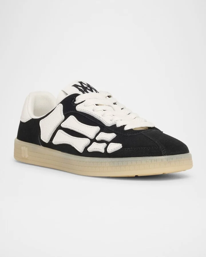 Pacific Bones Mixed Leather Sneakers - Image 2