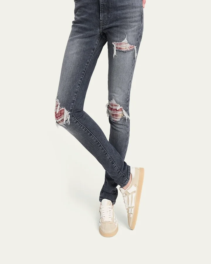 Pacific Bones Mixed Leather Sneakers - Image 6