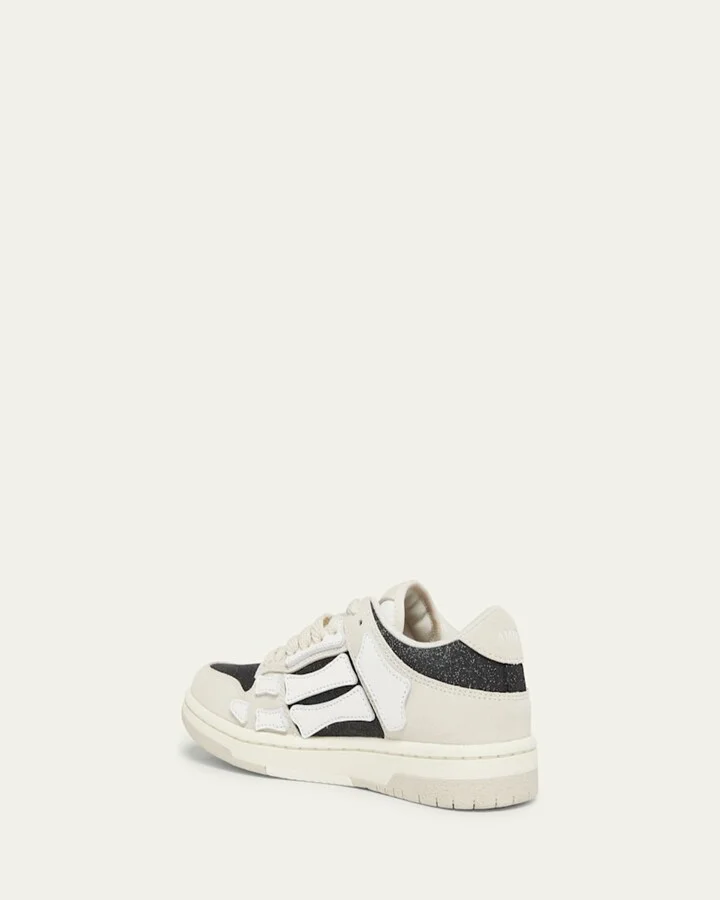 Pacific Bones Mixed Leather Sneakers - Image 3
