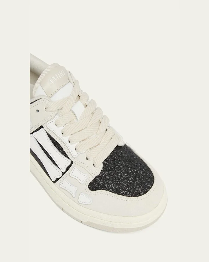 Pacific Bones Mixed Leather Sneakers - Image 4