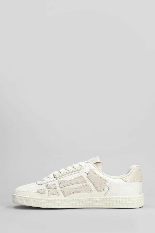 Pacific Bones Sneakers In Beige Leather - Image 3