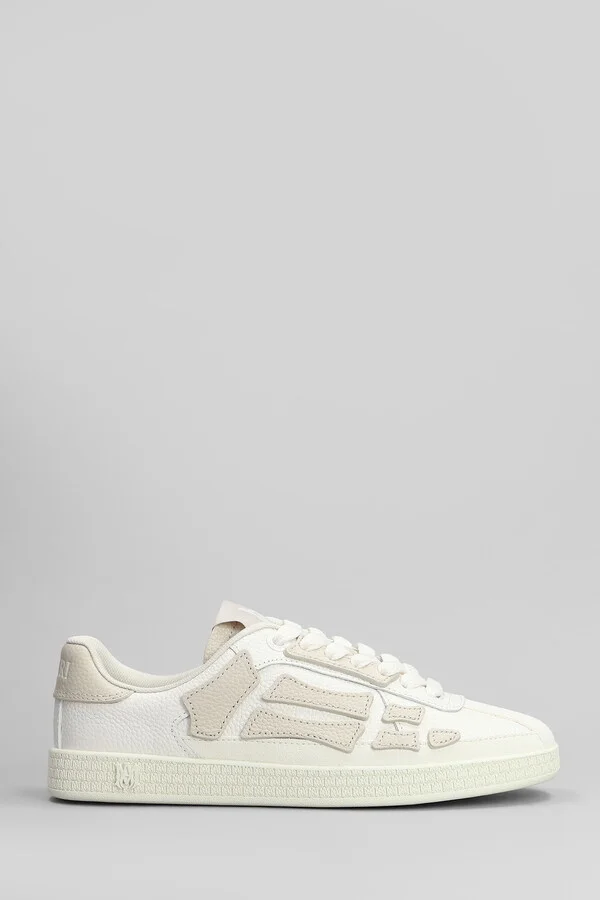 Pacific Bones Sneakers In Beige Leather