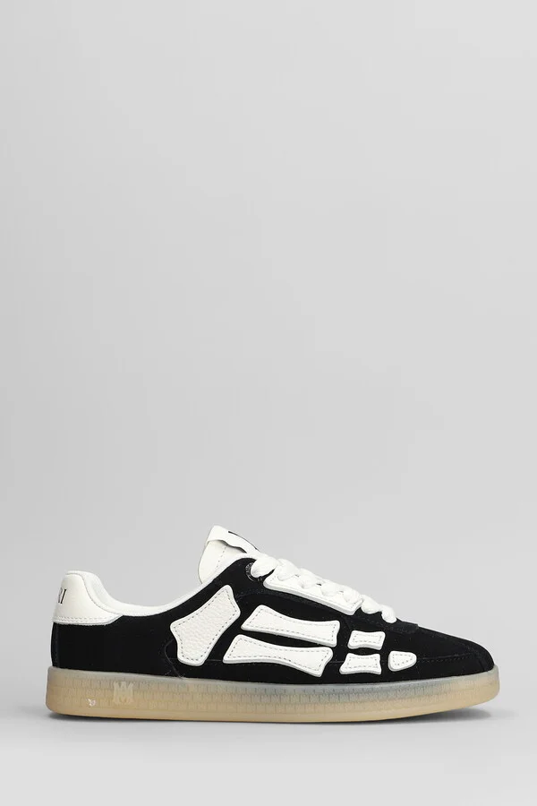 Pacific Bones Sneakers In Black Suede