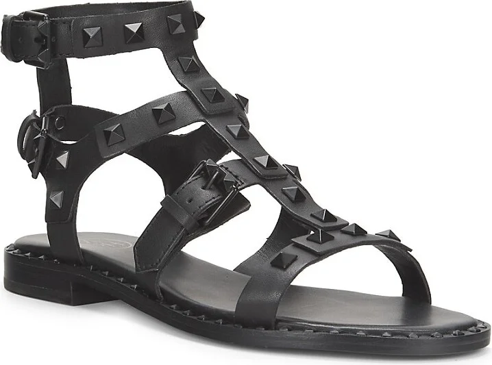 Pacific Leather Gladiator Flat Sandals - Image 2
