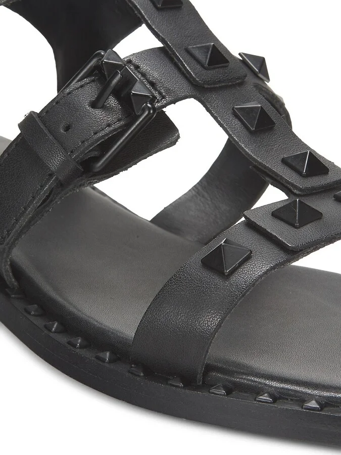 Pacific Leather Gladiator Flat Sandals - Image 6