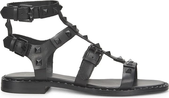 Pacific Leather Gladiator Flat Sandals