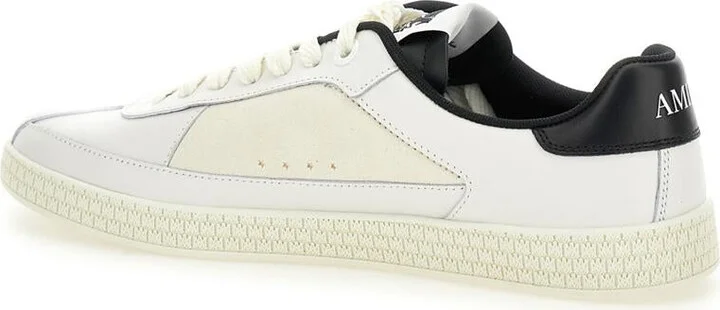 'Pacific' Low Top Sneakers With Star Patch On The Side And Logo Patch On The Tongue In Leather Man - Image 3