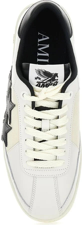 'Pacific' Low Top Sneakers With Star Patch On The Side And Logo Patch On The Tongue In Leather Man - Image 4