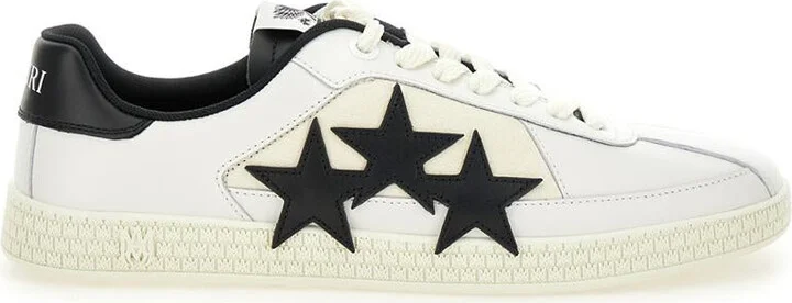 'Pacific' Low Top Sneakers With Star Patch On The Side And Logo Patch On The Tongue In Leather Man