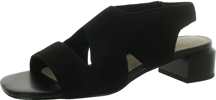 Pacific Womens Square Toe Slip On Slingback Sandals