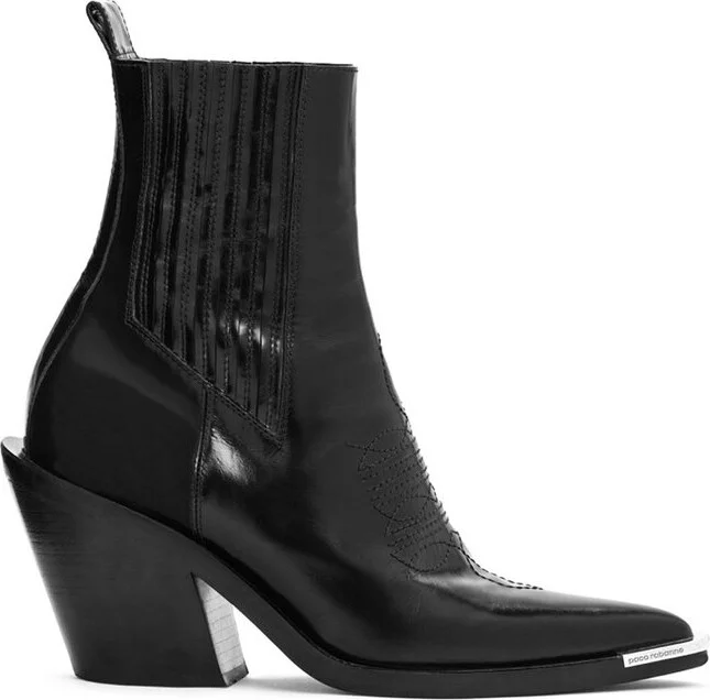 Paco Rabanne Pointed-Toe Chelsea Heeled Boots