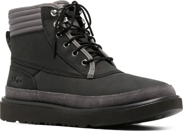 Padded-Ankle Lace-Up Boots - Image 2