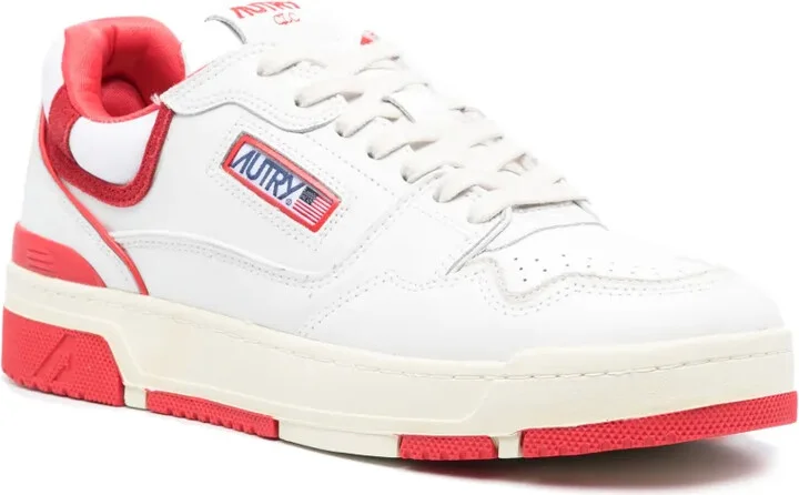 Padded-Ankle Leather Sneakers - Image 2