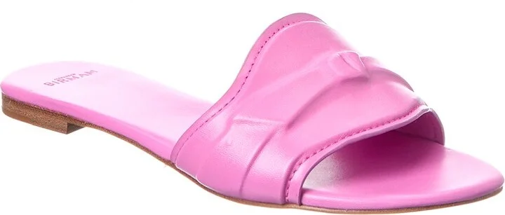Padded Clarita Leather Slide