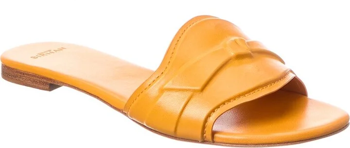 Padded Clarita Leather Slide