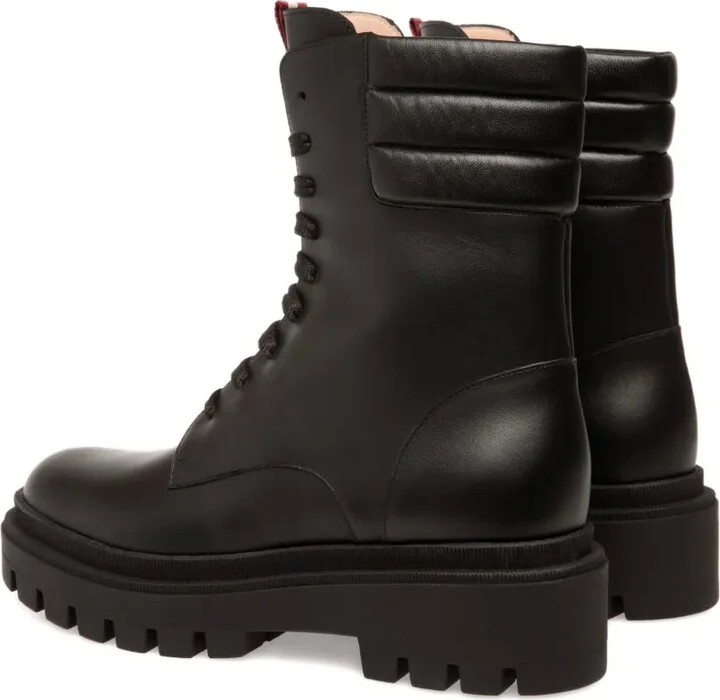 Padded-Collar Lace-Up Boots - Image 3