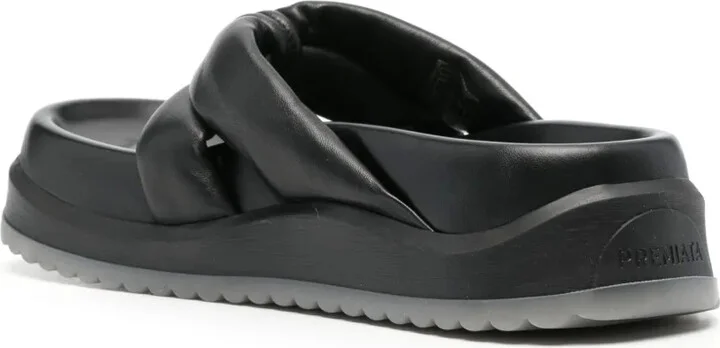 Padded-Design Leather Sandals - Image 3