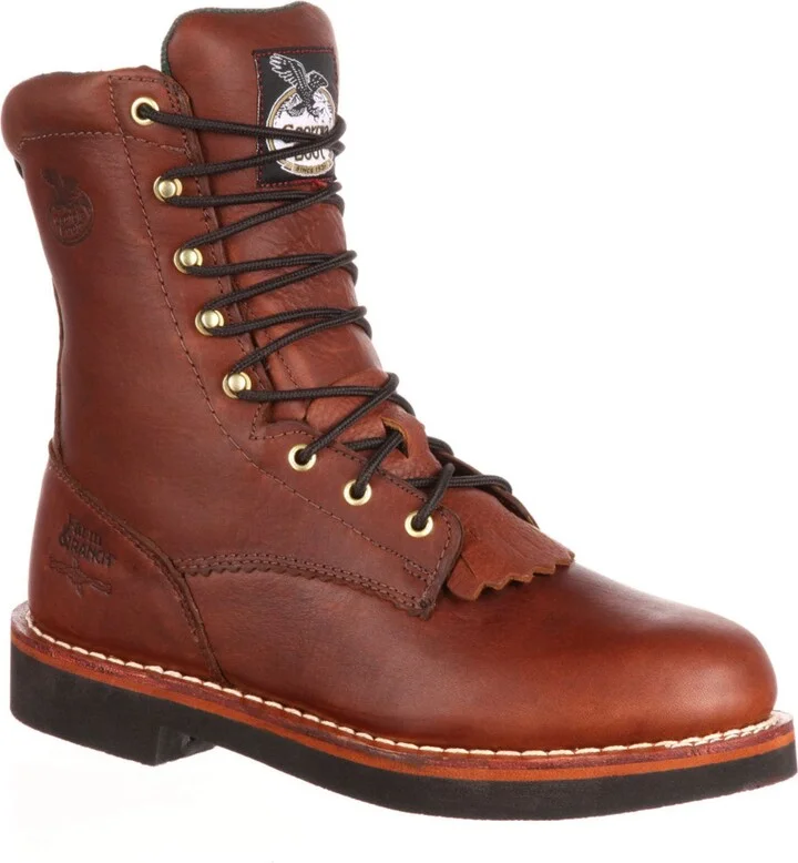 Padded Farm and Ranch Lacer Work Boot